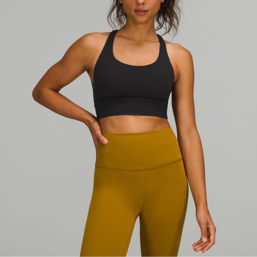 Black Lululemon Sports Bra Size 2 Medium Support